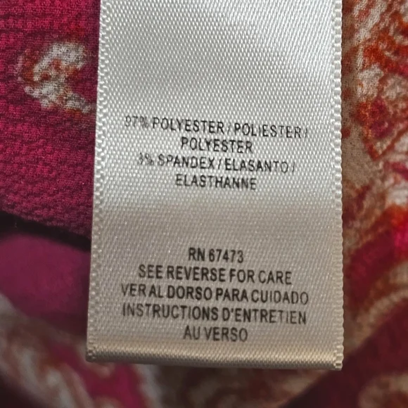 Maison TaraFloral Orange and Pink Maxi Dress Size 18w Maxi Ocean Tiered Beach - Picture 11 of 13